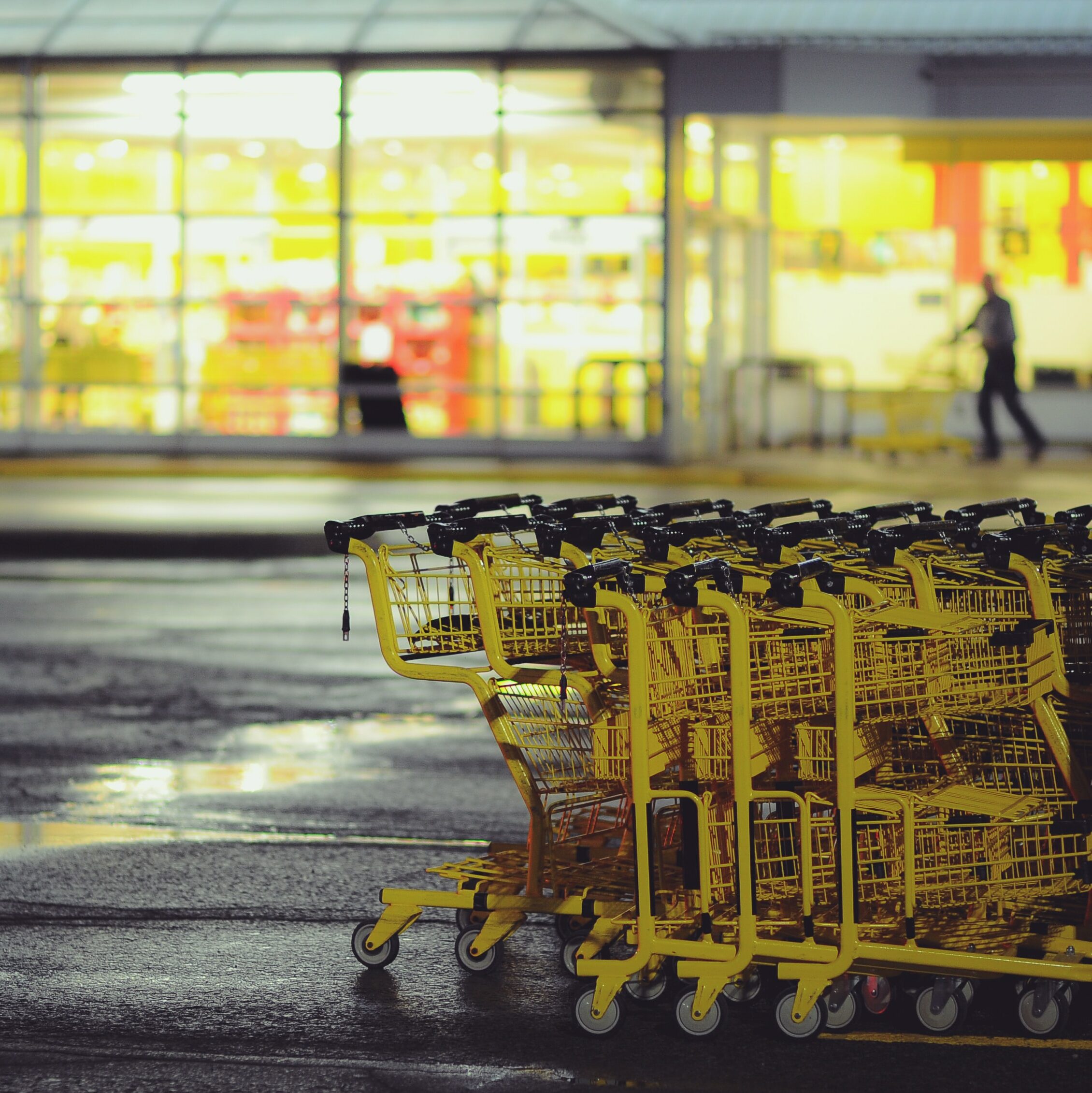 A parking of supermarket